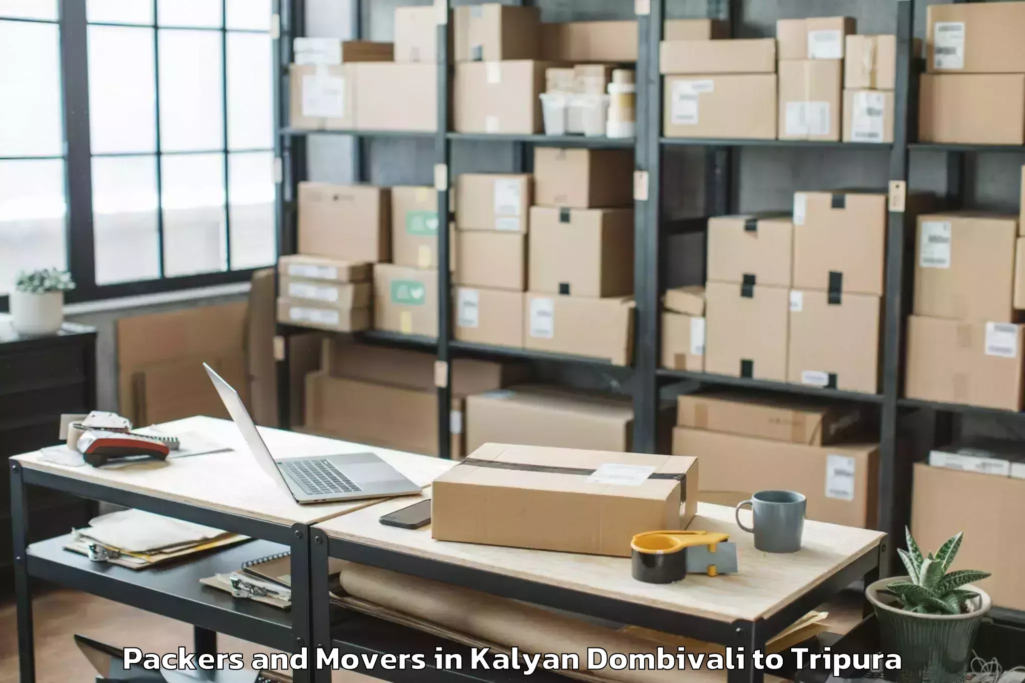 Book Kalyan Dombivali to Udaipur Tripura Packers And Movers Online